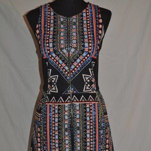 Patterned black dress